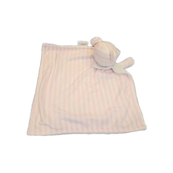 Bella Tunno Poetic Plush Striped Pink Bear Love Heart Security Blanket/Lovey HTF - Picture 3 of 8